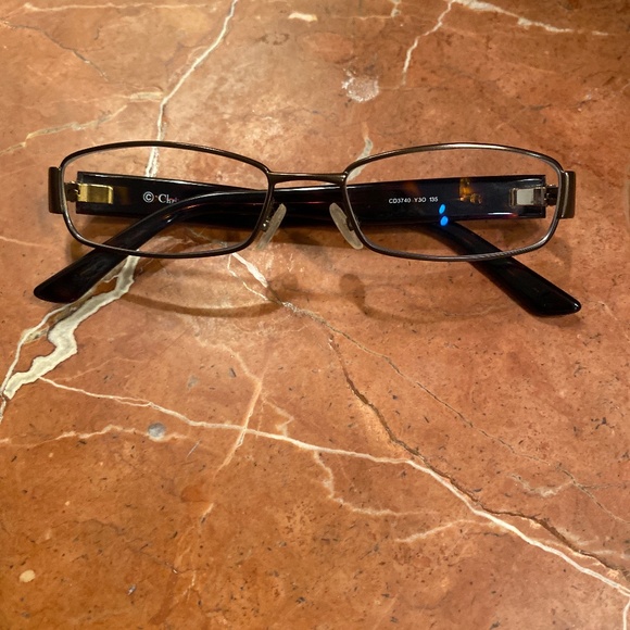 Dior Black and Silver Women's Glasses - Picture 1 of 5